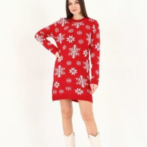 Rochie dama tricotata Christmas Star - imagine 2
