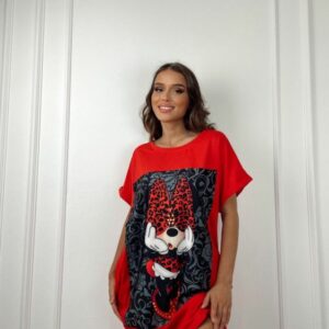 Rochie sport dama It's Her Rosu - imagine 1