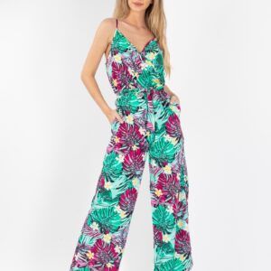 Salopeta dama Jerryse Verde Floral - imagine 2