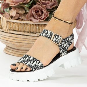Sandale dama Sythma Negru - imagine 2