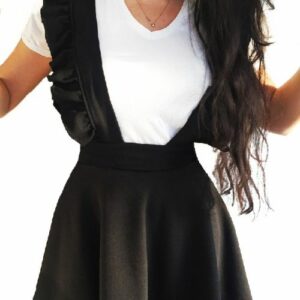 Sarafan dama Goose Black Ruffles - imagine 3