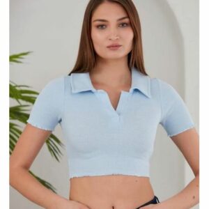 Top Scurt dama Lindsey Bleu - imagine 1