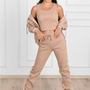 Trening dama 3 piese Ellea bej - imagine 1