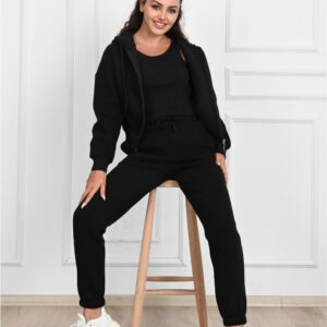 Trening dama 3 piese Ellea negru - imagine 1