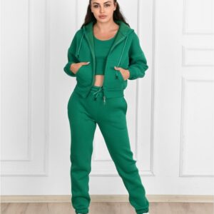 Trening dama 3 piese Ellea verde - imagine 1