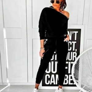 Trening dama LOVE FASHION Negru - imagine 1