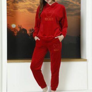 Trening dama catifea Mickey Rosu - imagine 5
