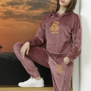 Trening dama catifea So Cute Caramiziu - imagine 3