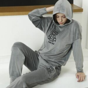 Trening dama catifea So Cute Gri - imagine 4