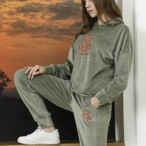 Trening dama catifea So Cute Kaki - imagine 4
