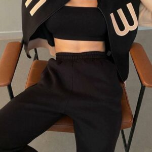 Trening dama VATUIT MW negru/bej - imagine 2