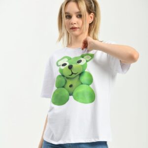 Tricou dama Bybo Alb - imagine 1