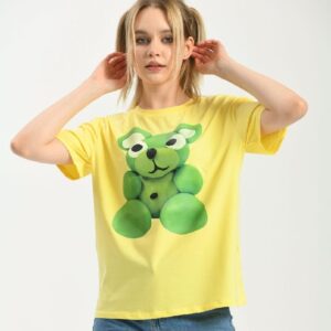 Tricou dama Bybo Galben - imagine 1