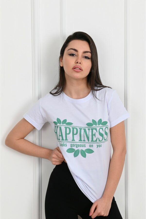 Tricou-Dama-Happines-alb.jpg