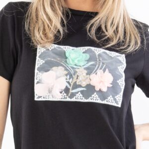 Tricou dama Kaya Negru - imagine 3