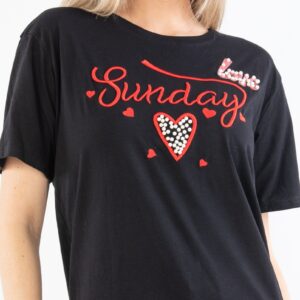 Tricou dama Miranda Two Negru - imagine 3