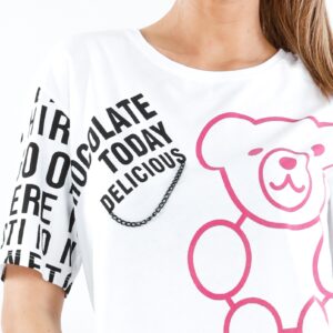 Tricou dama Tricot Suby Alb - imagine 3