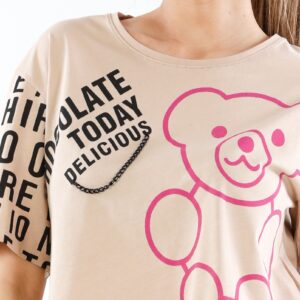 Tricou dama Tricot Suby Bej - imagine 3