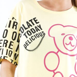 Tricou dama Tricot Suby Galben - imagine 3