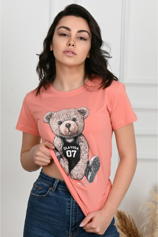 Tricou dama Smile TeddyBear Somon