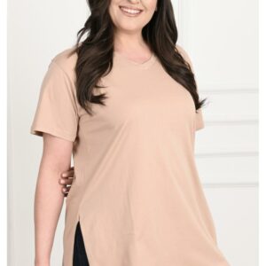 Tricou dama batal Mikaela bej - imagine 2