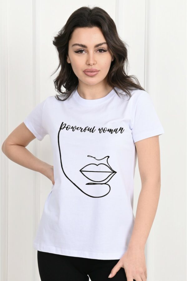 Tricou-dama-imprimeu-Powerful-Woman-alb.jpg
