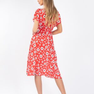 Rochie dama Deonne Rosu - imagine 3