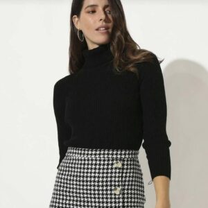 Pulover dama Bumbac Cellya Negru - imagine 1