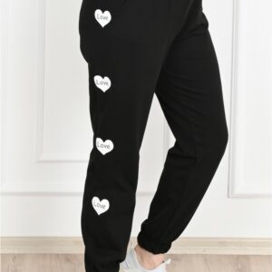 Colanti dama sport Heart negru
