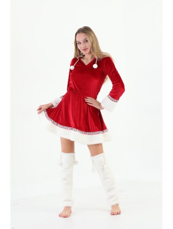 Compleu Dama Casual ChristmasTime Rosu