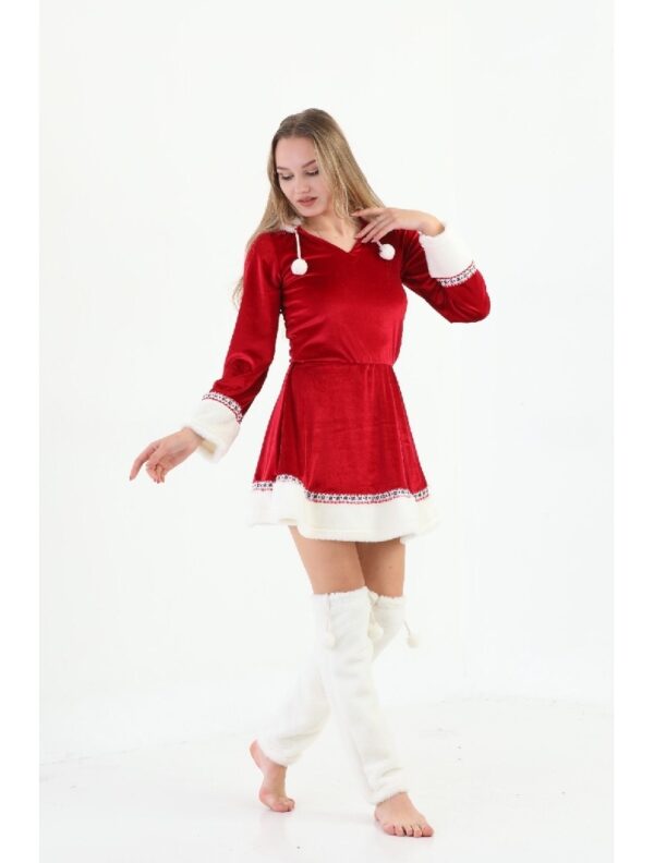 Compleu Dama Casual ChristmasTime Rosu