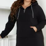 Rochie dama tip hanorac PlusValue