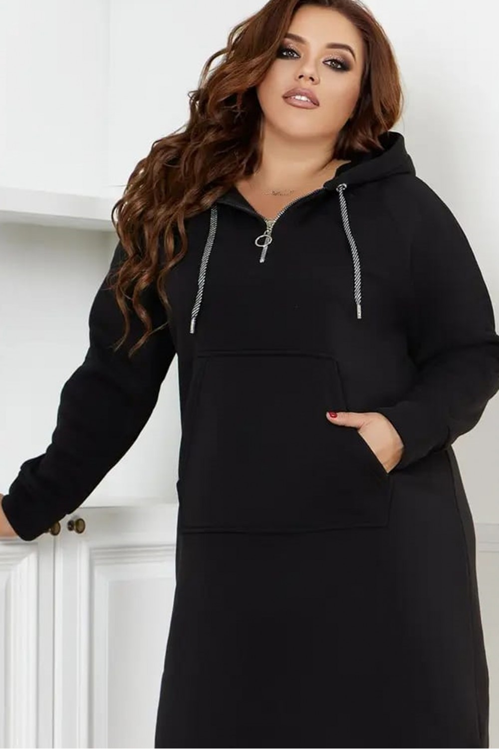 Rochie dama tip hanorac PlusValue