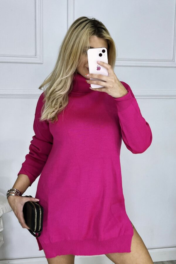 Rochie dama tricotata Ranya fucsia