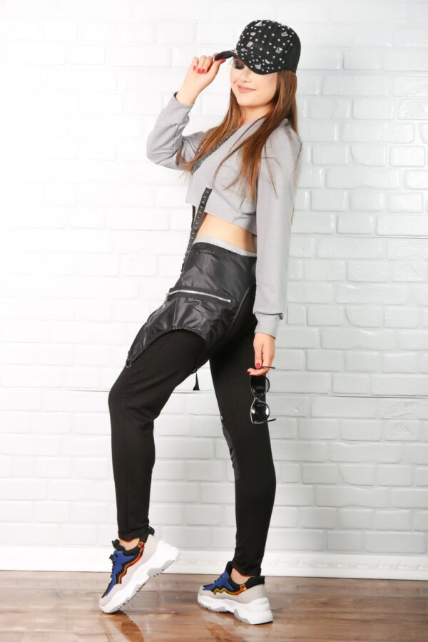 Bluza scurta sport Mareenka gri