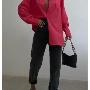 Camasa dama bumbac Floo fucsia
