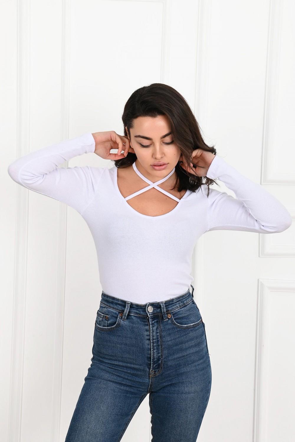 Bluza dama casual X Style alb