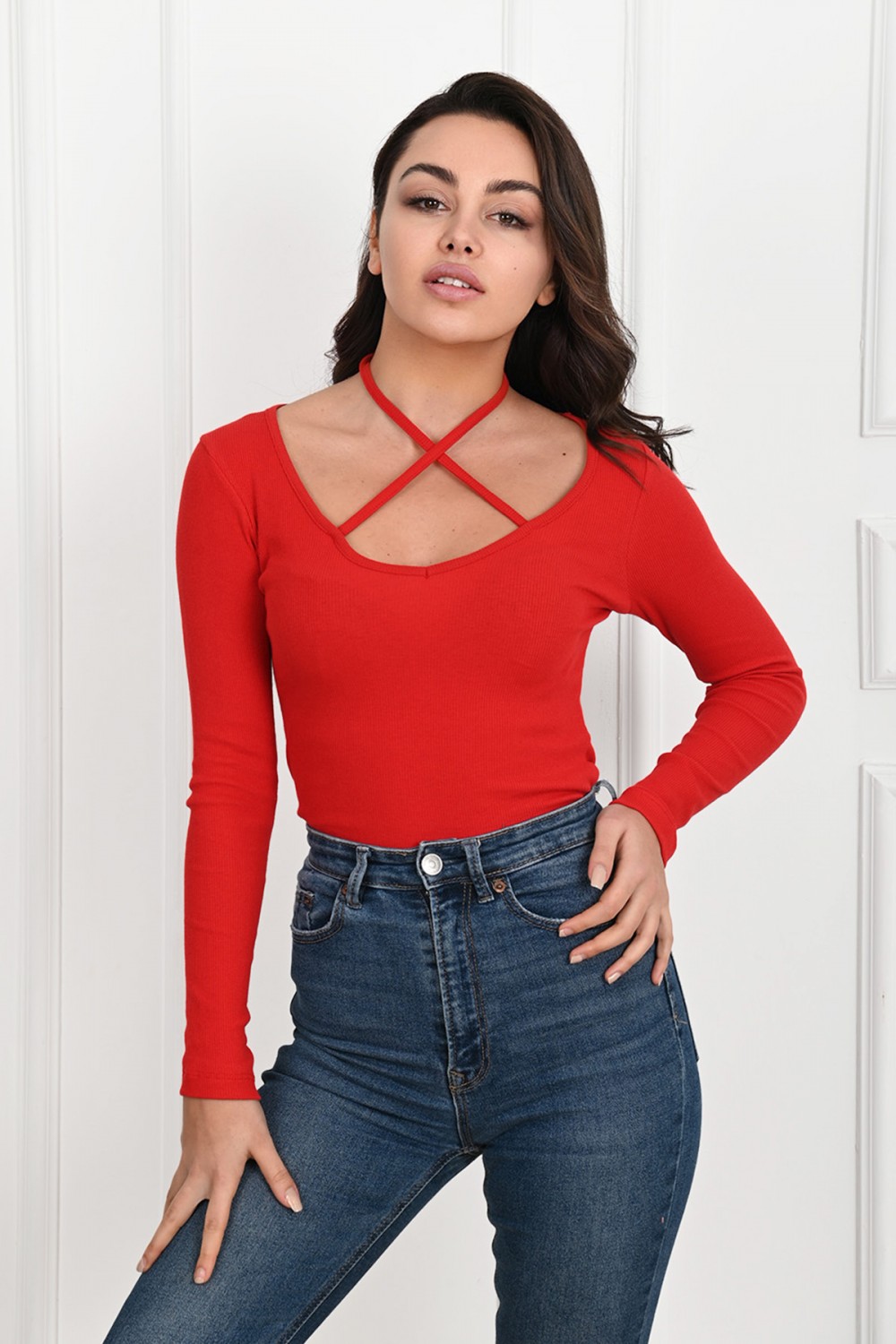Bluza dama casual X Style rosu