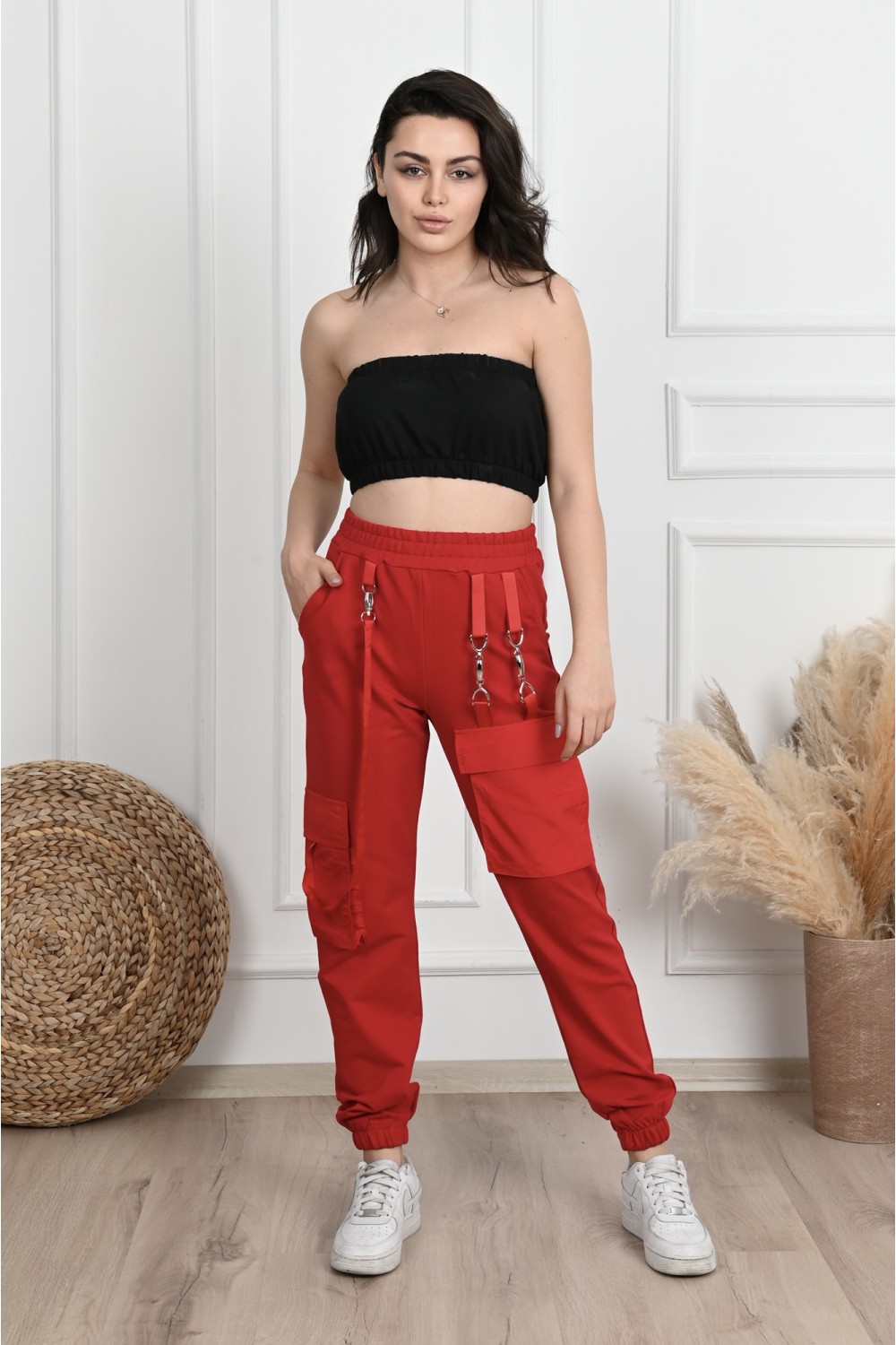 Pantaloni sport dama Whoopy rosu