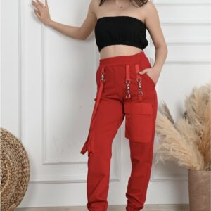 Pantaloni sport dama Whoopy rosu