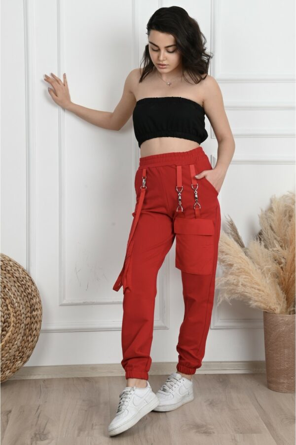 Pantaloni sport dama Whoopy rosu