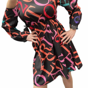 Rochie dama Letters color