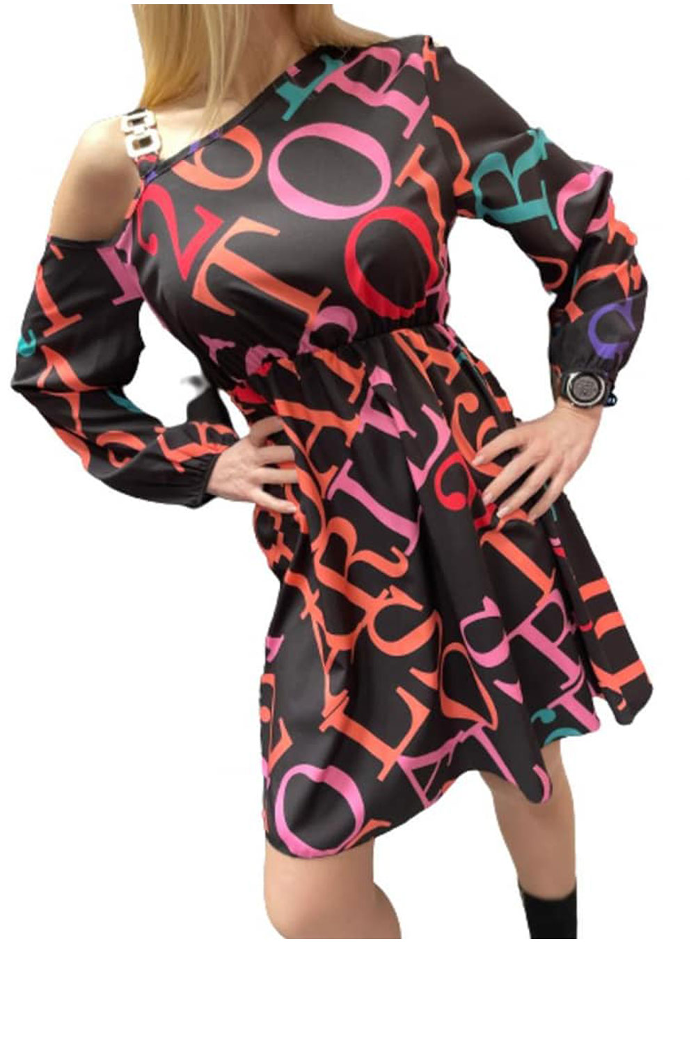 Rochie dama Letters color
