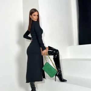 Rochie casual dama Lilith negru