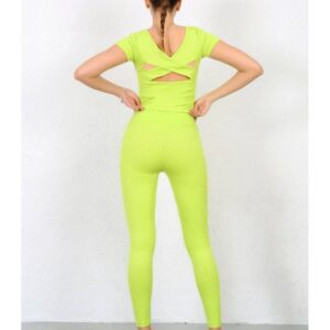 Compleu pentru fitness Melinda verde neon