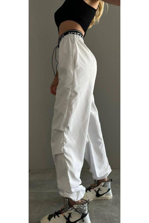 Pantaloni dama de fas Amira alb