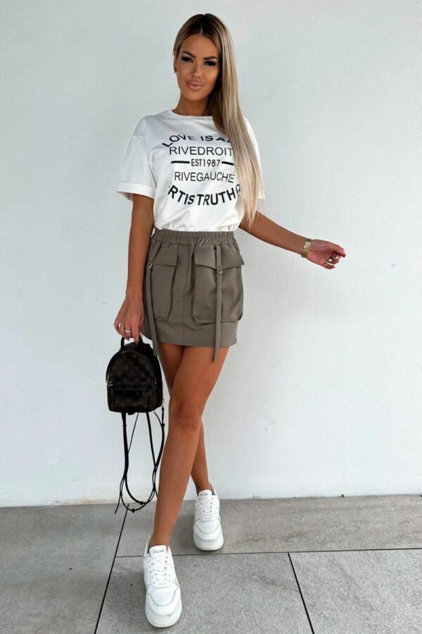 Fusta casual dama Wee kaki