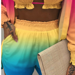 Compleu dama 3 piese Amka multicolor