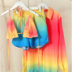 Compleu dama 3 piese Amka multicolor
