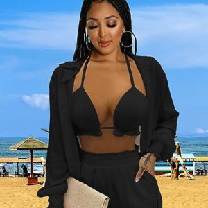 Compleu dama 3 piese Amka negru